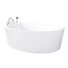 BWA477PP(H) WH Bồn tắm ngọc trai COTTO massage + sục khí NEW PARAGON