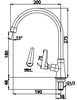 CT1253(HM) - Vòi rửa bát COTTO lạnh