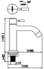 CT1271C55#SA(HM) - Vòi chậu gật gù lạnh COTTO TITUS