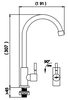 CT1275C55#SA(HM) - Vòi rửa bát lạnh COTTO TITUS