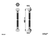 DÂY CẤP NƯỚC MỀM INOX COTTO Z402(HM) (16 INCH / 400 MM)