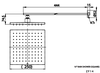 ZF14 - Bát sen mưa gắn tường COTTO