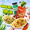Snack hạt dinh dưỡng mix tẩm vị TANU NUTS túi 175g, mix hạt tẩm vị ăn vặt healthy cho văn phòng, trẻ nhỏ, ăn kiêng