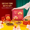 Hộp quà tết Thần Tài TANU NUTS, set quà tặng Tết hạt dinh dưỡng sang trọng