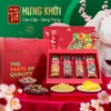 Set quà tặng Hưng Khởi, hộp quà Tết hạt dinh dưỡng TANU NUTS sang trọng