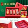 Set quà tặng Hưng Khởi, hộp quà Tết hạt dinh dưỡng TANU NUTS sang trọng