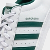 Giày Adidas Superstar White Collegiate Green