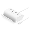 Bộ chia USB Type-C to 4 cổng USB 2.0 có Dây hỗ trợ nguồn micro USB 30288 (50cm) 50CM 30288