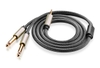 Dây Audio 3.5mm ra 2 đầu 6.5mm AV126 mạ vàng 15µ cao cấp 10M 10621