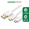 USB-A to Micro USB + USB Type C Data cable 1M White Default Title 30576