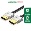 Dây cáp HDMI 2.0 thuần đồng tốc độ 18Gbps đầu hợp kim - 0.5M - Silver - HD117 1M 30476