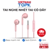 Tai nghe nhét tai có dây TOPK F17 Chân cắm 3.5 Chất liệu TPE dài 1.2m Hàng chính hãng Bảo hành 12 tháng 1 đổi 1