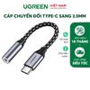 Type C to 3.5mm Female cable 10Cm Gray-Black 30632