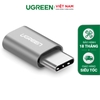 Đầu chuyển USB-C Male sang Micro USB Female vỏ nhôm Silver 20854