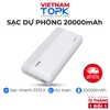 Sạc dự phòng 20000mAh TOPK I2015P - Sạc nhanh PD QC 3.0 18W - 2 cổng ra - Hàng chính hãng - Bảo hành 12 tháng 1 đổi 1