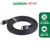 Dây HDMI dẹt 1.4 thuần đồng 19+1 đầu nhựa đúc HD120 1M 30108