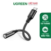 UGREEN USB-C Male to 3.5mm Female Audio Cable Compatible Chip Braid 0.1m (Space Gray) AV161 70859