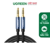 Dây 3.5mm màu xanh da trời, vỏ bện vải tổng hợp 1.5M 1.5M 10686