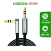 Dây Audio 3.5mm dẹt,mạ vàng 1 đầu vuông 90,TPE AV119 0.5M 10797