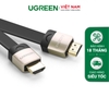 Cáp HDmI dẹt 1,5m Ugreen hỗ trợ 3D, 4K Ugreen HD123 1.5M 10260