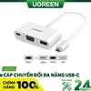Dây chuyển đổi USB Type-C to USB 3.0 Female + VGA Female + USB Type-C 15cm 30376