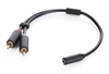 Dây chuyển đổi 3.5mm Female to 2RCA Male 10561 (20cm) 20cm 10561