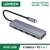 UGREEN  USB 3.0 4 Ports Hub Gray CM219 70336