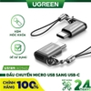 USB Type-C sang Micro USB cái （có dây buộc） Đen 40945