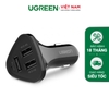 Tẩu sạc 2 cổng 30W Quick Charge 2.0 Đen 40284