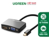 Cáp chuyển miniDP to HDMI và VGA MD108 15cm 10439