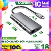 USB-C to 3*USB3.0+HDMI+RJ45+SD&TF converter 25Cm 50516