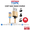 Dây nam châm TOPK AM23 vỏ bện nylon dài 1-2m - Hàng chính hãng Bảo hành 12 tháng 1