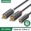 Dây 3.5mm Female ra 2RCA Male AV111 1.5M 10548