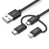 Triple data cable (micro usb +Type-c+lightning) 0.5M 30783