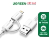 USB2.0 to Micro USB + Lightning data cable MFI 0.5M 20875