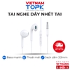 Tai nghe nhét tai có dây TOPK F20 - Chân cắm 3.5mm - Chất liệu TPE dài 1.2m - Hàng chính hãng Bảo hành 12 tháng 1 đổi 1