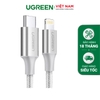 UGREEN USB-C to Lightning M/M Cable Aluminum Shell Braided 2m(Silver) US304 70525