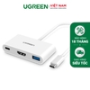 Dây chuyển đổi USB Type-C to USB 3.0 Female + HDMI Female+ USB Type-C 15cm 30377