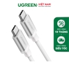 Dây USB Type-C male to male truyền dữ liệu và sạc mạ Nikel đầu nhôm màu bạc 1.5M 10682