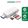 Đầu đọc thẻ USB 3.0 hỗ trợ thẻ TF và DS White 40753