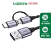 UGREEN USB-A to Micro USB + USB Type-C Cable 1m (Black) US177 30875