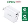 UGREEN 18W USB-C Wall Charger PD+QC US (White) CD212 70152