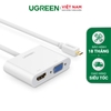 Bộ chuyển đổi micro HDMI sang HDMI và VGA có âm thanh 3.5 mm(10cm) MM115 10CM 30354