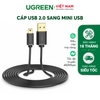 Dây USB 2.0 Mini USB mạ vàng US132 3M 10386