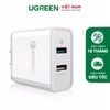 Quick Charge 3.0 USB 2 Ports Charger Trắng 30563