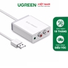 Bộ chuyển âm thanh USB ra 3.5mm và 2 đầu hoa sen 1M 30521