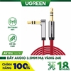 Dây Audio 3.5mm dẹt,mạ vàng 1 đầu vuông 90,TPE AV119 3M 10760