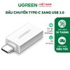 USB 3.1 Type C superspeed male to USB 3.0 Type A female adapter White ABS 30155