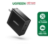 UGREEN 45W Dual Wall Charger with PD Foldable US (Black) CD172 50457