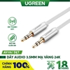 Dây Audio 3.5mm dẹt, mạ vàng 24K, TPE cao cấp AV119 0.5M 10791